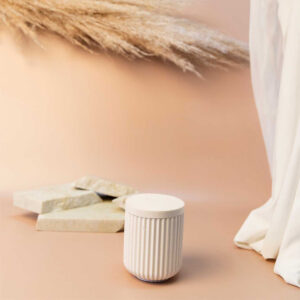 Tall Striped Jar