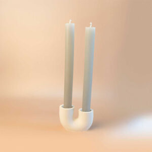 Abstract U-Shape Candle Holder